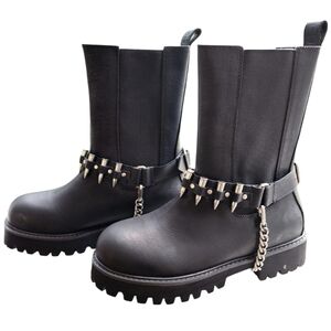 Killstar Dead Man's Boots with *Studded* Strap